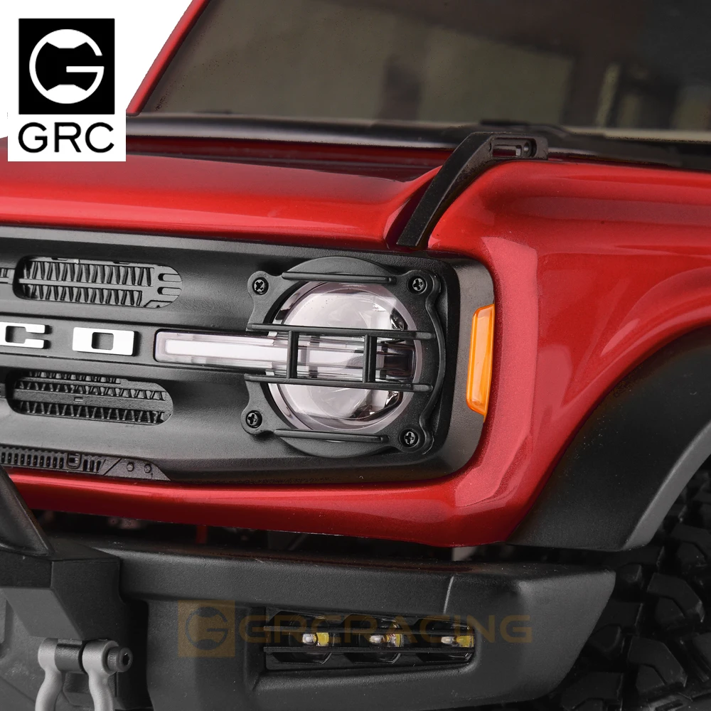 For 1/10 Rc Crawler Car Traxxas Trx4 Bronco 2021 Headlight Cover Headlight Cover Trx-4 Modified Parts