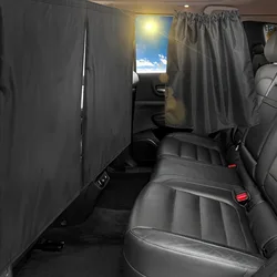 2PCS Oxford Cloth Car Privacy Curtains - Universal Fit For Sedans & SUVs, Perfect for travel, camping, sleeping and shading