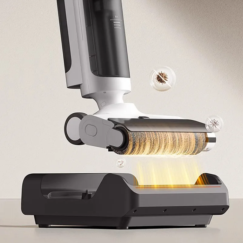 XIAOMI MIJIA Wireless Anti-tangle Floor Washer 4C Wet And Dry Vacuum Cleaner For Home Self Cleaning Crawler Roller Brush Mopping