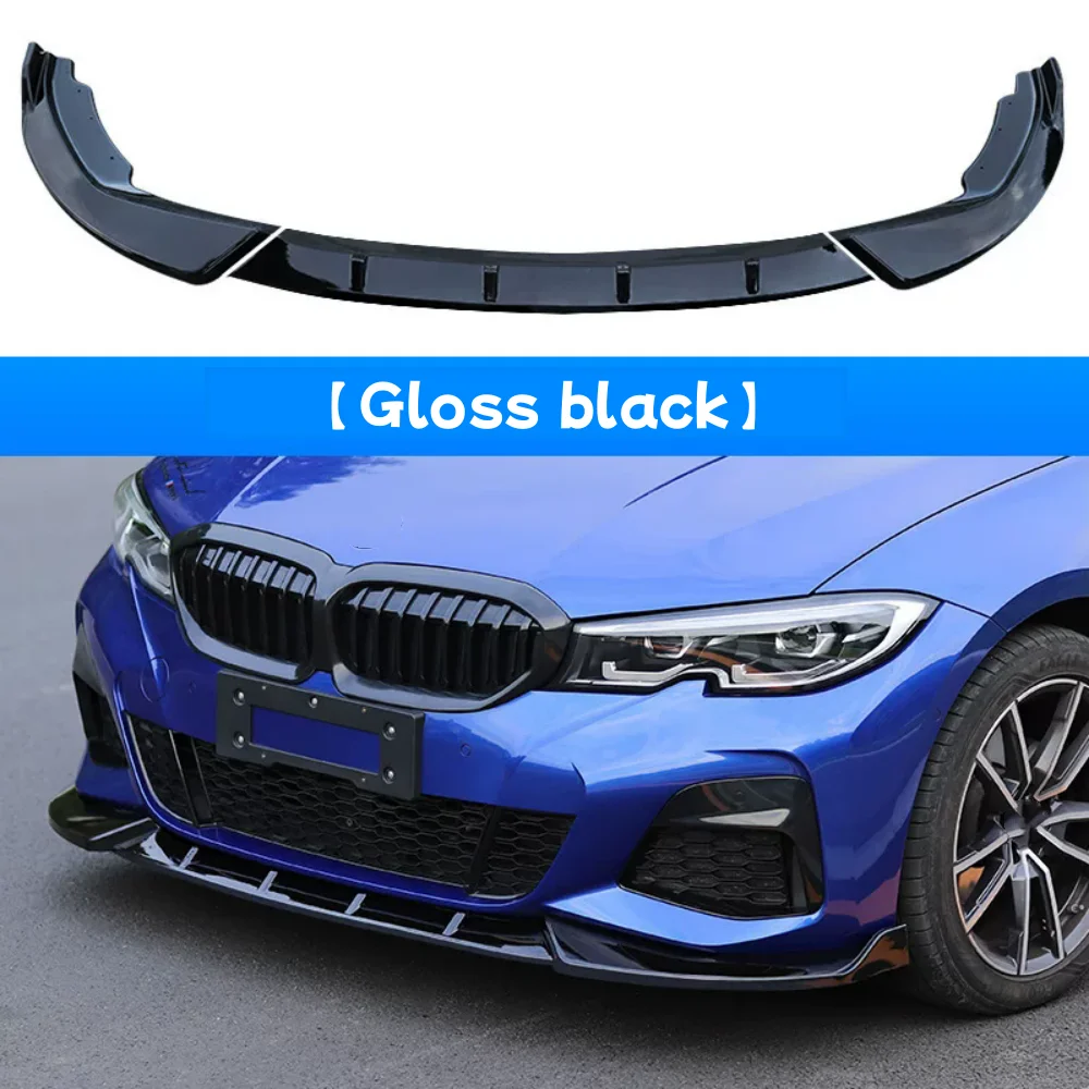 Car Front lip for BMW 3 Series G20 G28 2019-2022 modified ABS material Three-stage Front shovel Car Accessories