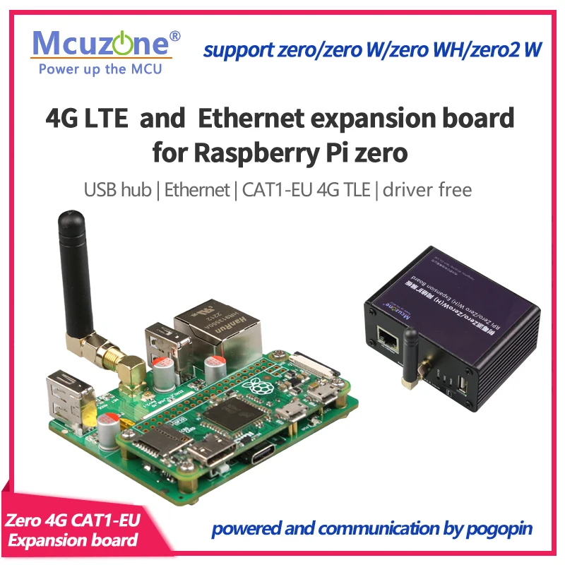 

ZERO CAT1-EU 4G LTE and 100Mbps Ethernet expansion board for Raspberry Pi zero zero W H ZERO2 W USB HUB eSIM RS485