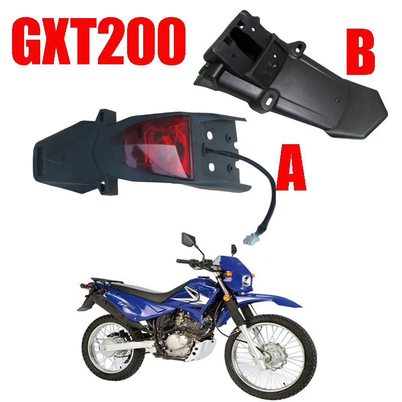 Plastikowa osłona tylna do motocykla Suzuki Qingqi QM200GY GXT200-B/A GS200 XF200GY Genesis GXT QM 200cc, plastikowy błotnik do motocykli terenowych.