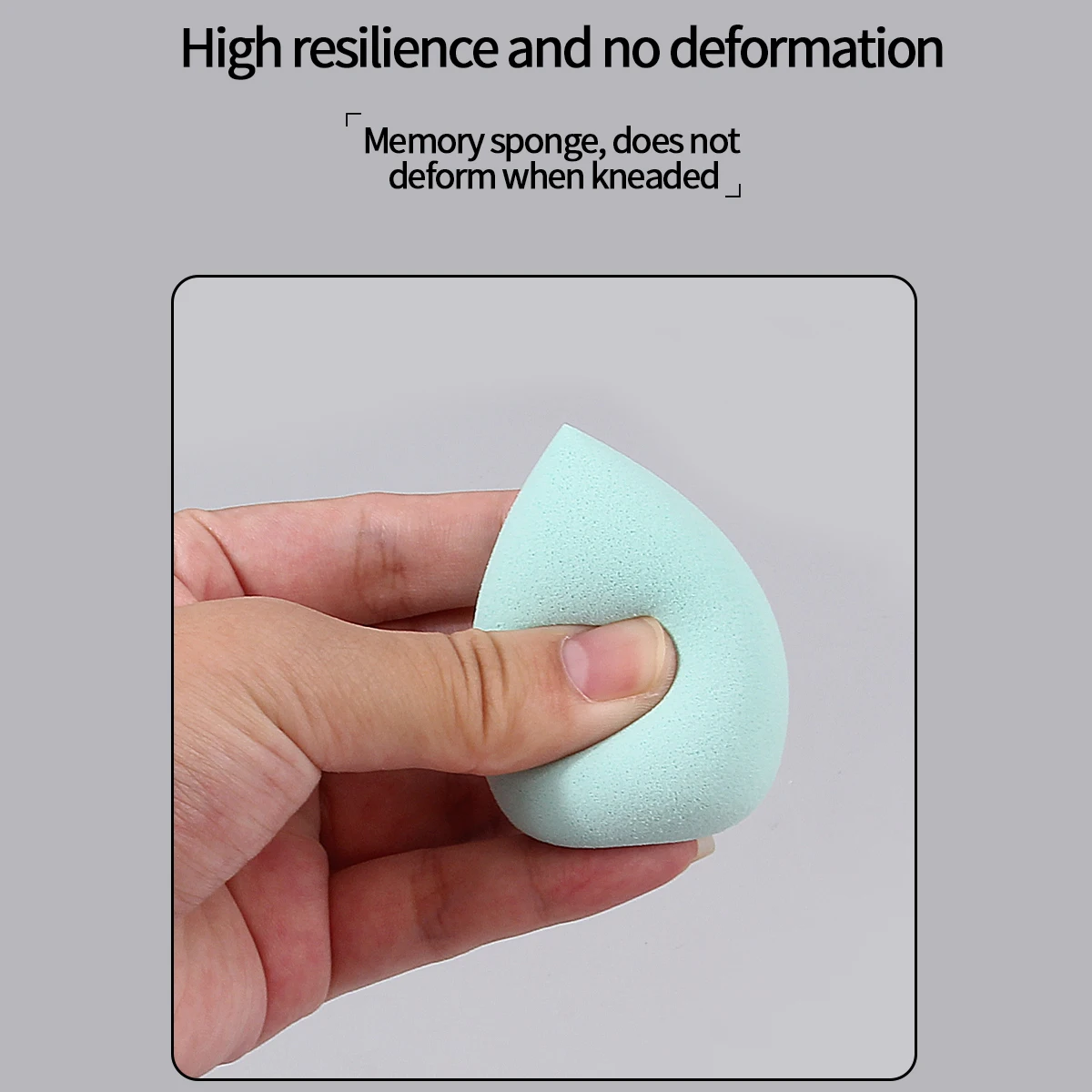 Grande éponge de maquillage super pratique multi-spécifications, œuf de beauté, outil de maquillage à double usage sec et humide à haute résilience