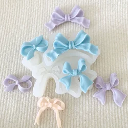 4 Holes Mix Ribbon Bow Fondant Silicone Mould Butterfly Chocolate Mold Valentine’s Day Anniversary Cake Decor Candle Soap Making
