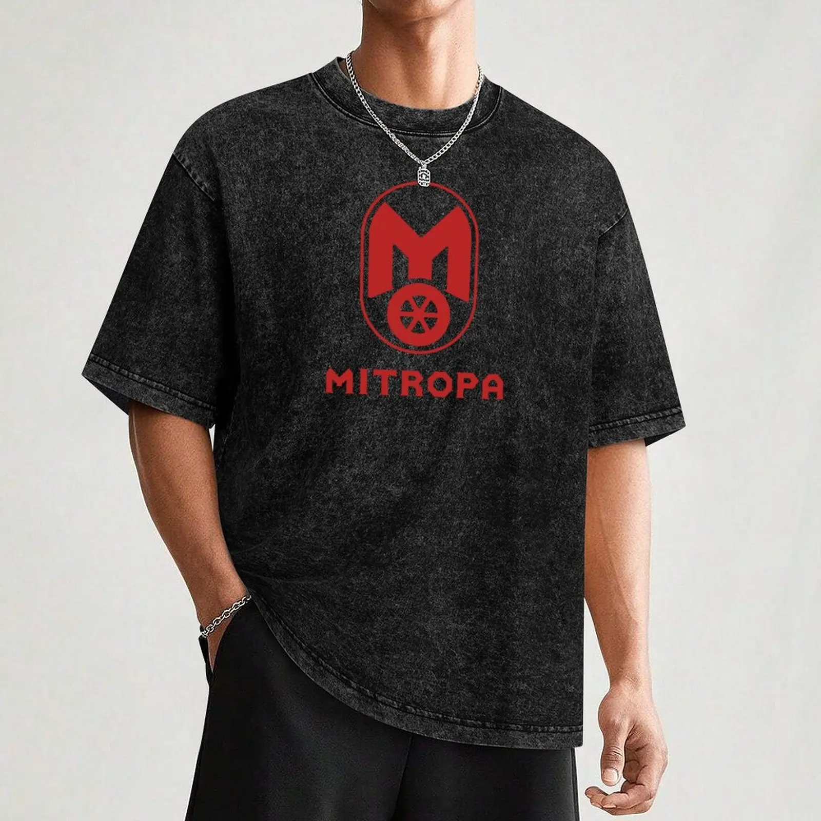 Moped Mitropa Logo (red) T-Shirt new edition Short sleeve tee vintage clothes mens t shirt graphic