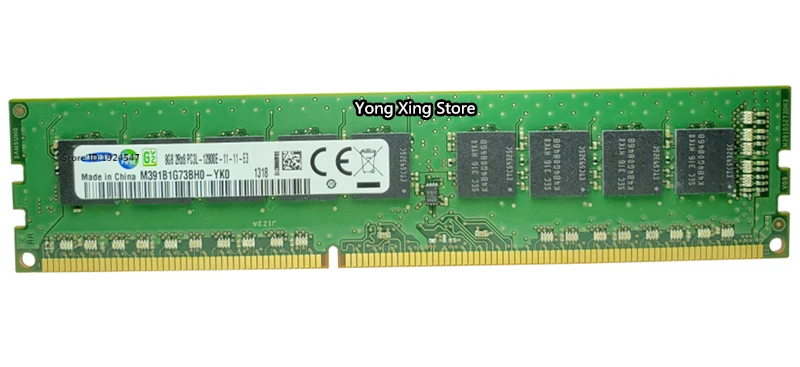 DDR3 2GB 4GB 8GB 1333MHz 1600MHz Pure ECC UDIMM server memory 2RX8 8G PC3L-12800E workstation RAM 10600 1866 14900 Unbuffered