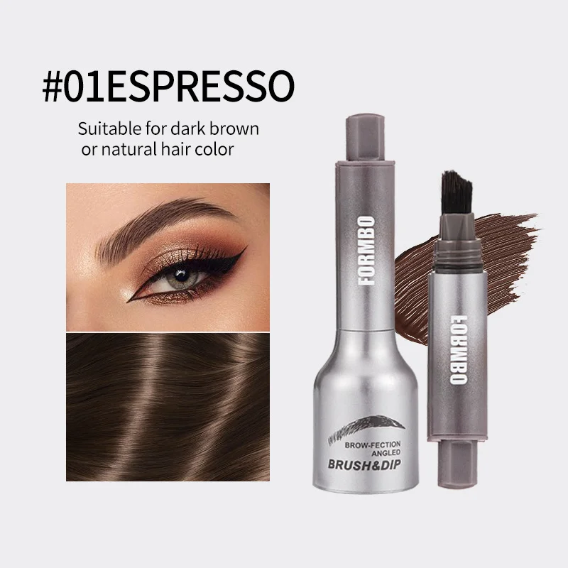 Valentinstagsgeschenk wilder Augenbrauen Samt dreidimensionaler Augenbrauenstift FORMBO Haarfärbemittel Eyeliner Gel großer Bürstenkopf