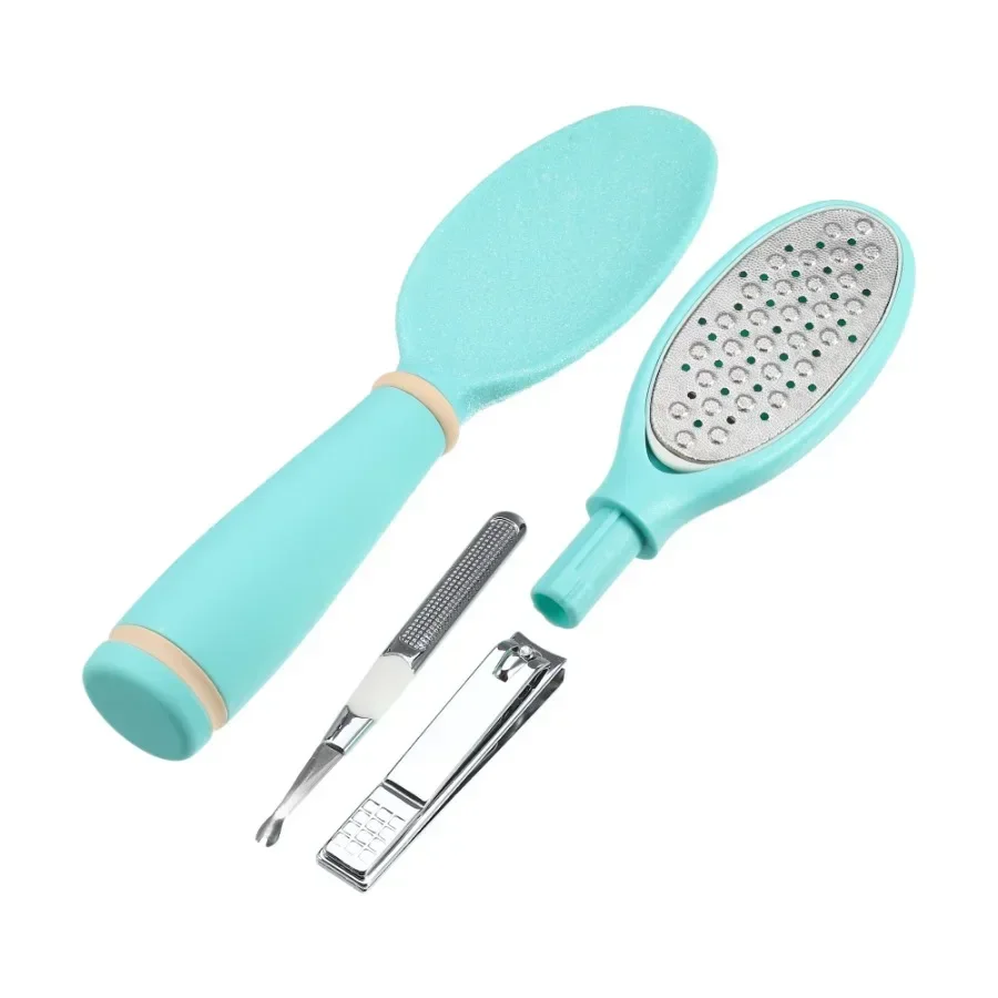 

Набор для педикюра 4 в 1 с пилочкой для удаления омертвевшей кожи Портативный скребок для ног с материалами ABS и нержавеющей стали