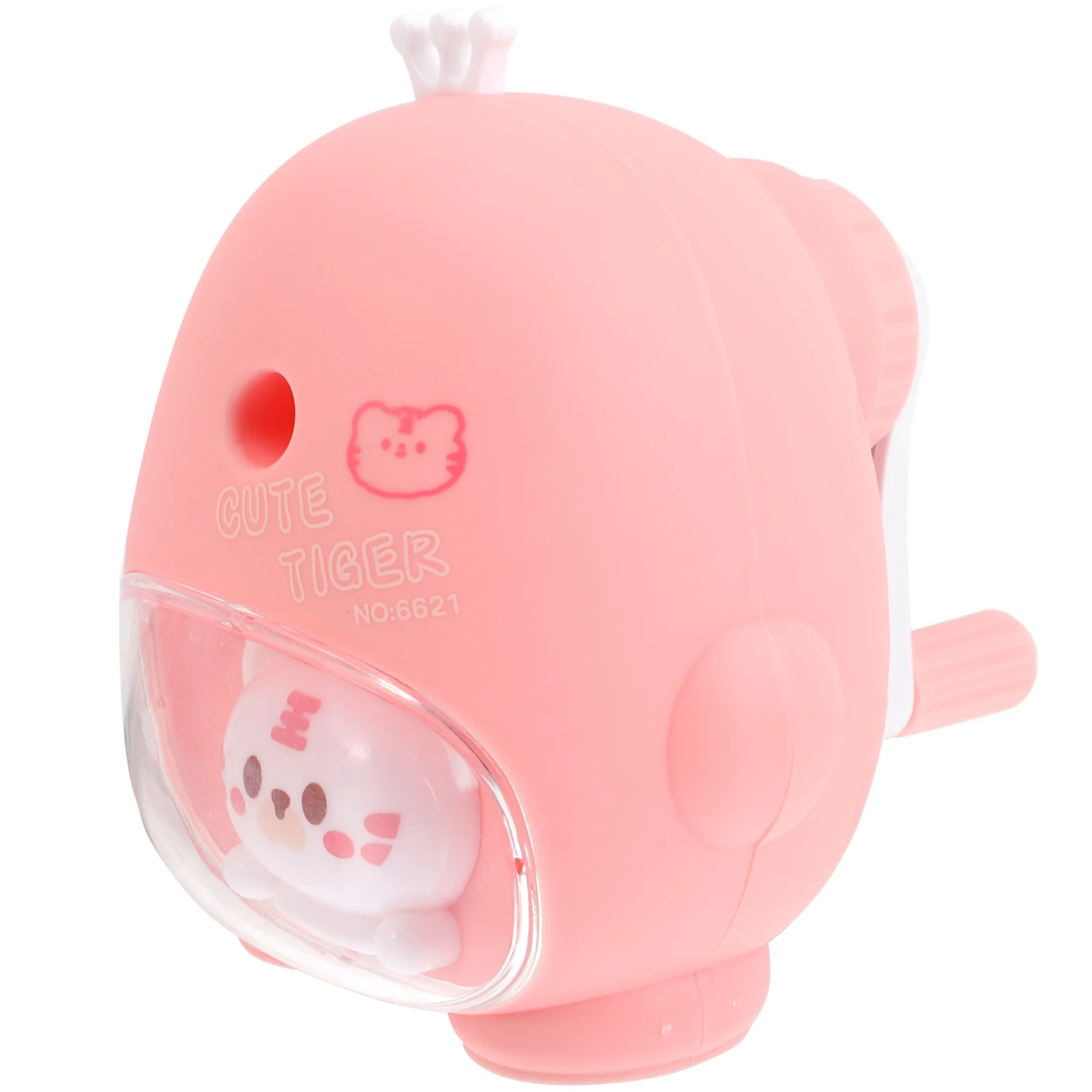 Simpatico cartone animato per bambini Manuale Scatola per trucioli di grande capacità Colore brillante Materiale scolastico di cancelleria per studenti Matita di plastica portatile