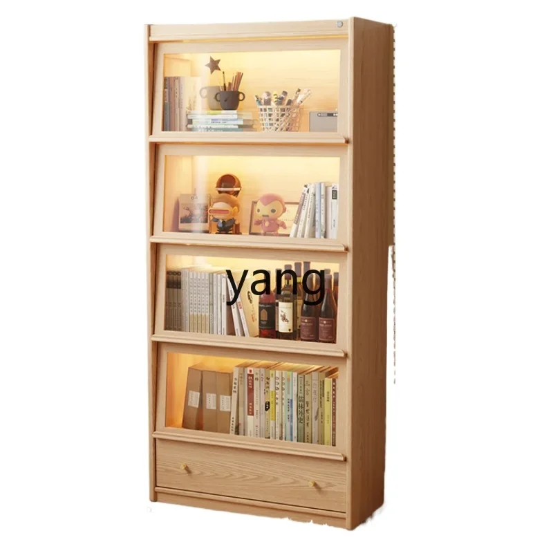 CX bookcase integrated whole wall locker with door combination household living room floor display stand