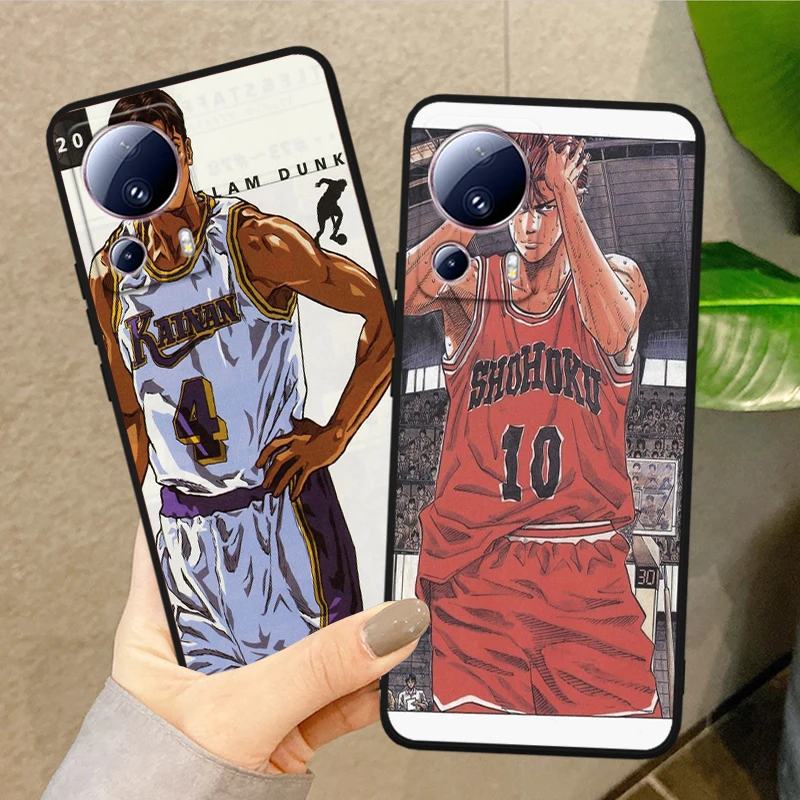 Anime SLAM DUNK Cool Cover For Xiaomi Mi 14 13 12X 12 11 11T 11i 10T 10 Pro Lite Ultra 5G Black Phone Case