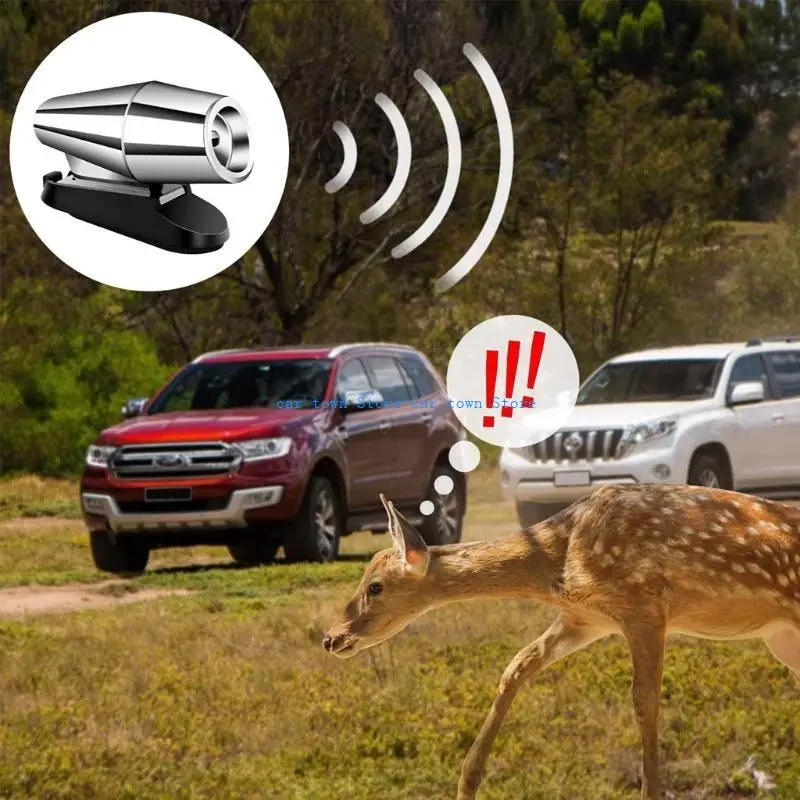 RXJE 2 pièces sifflets d'alerte sonique pour faune des cerfs pour les camions motos automobiles
