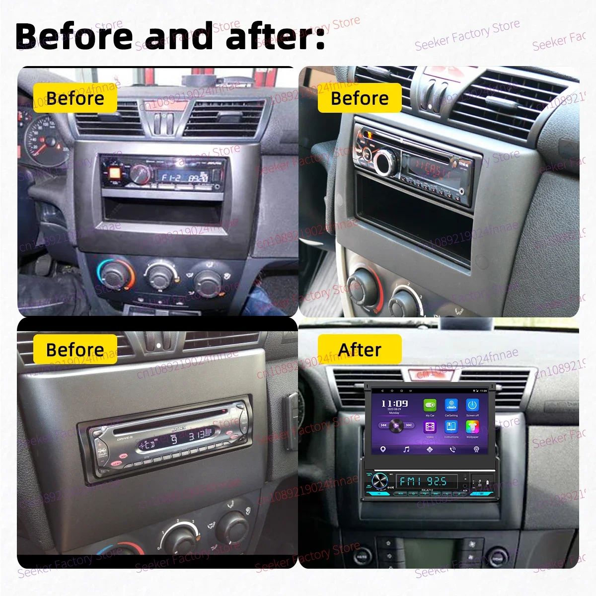 Android Car Multimedia 1 Din Radio 7