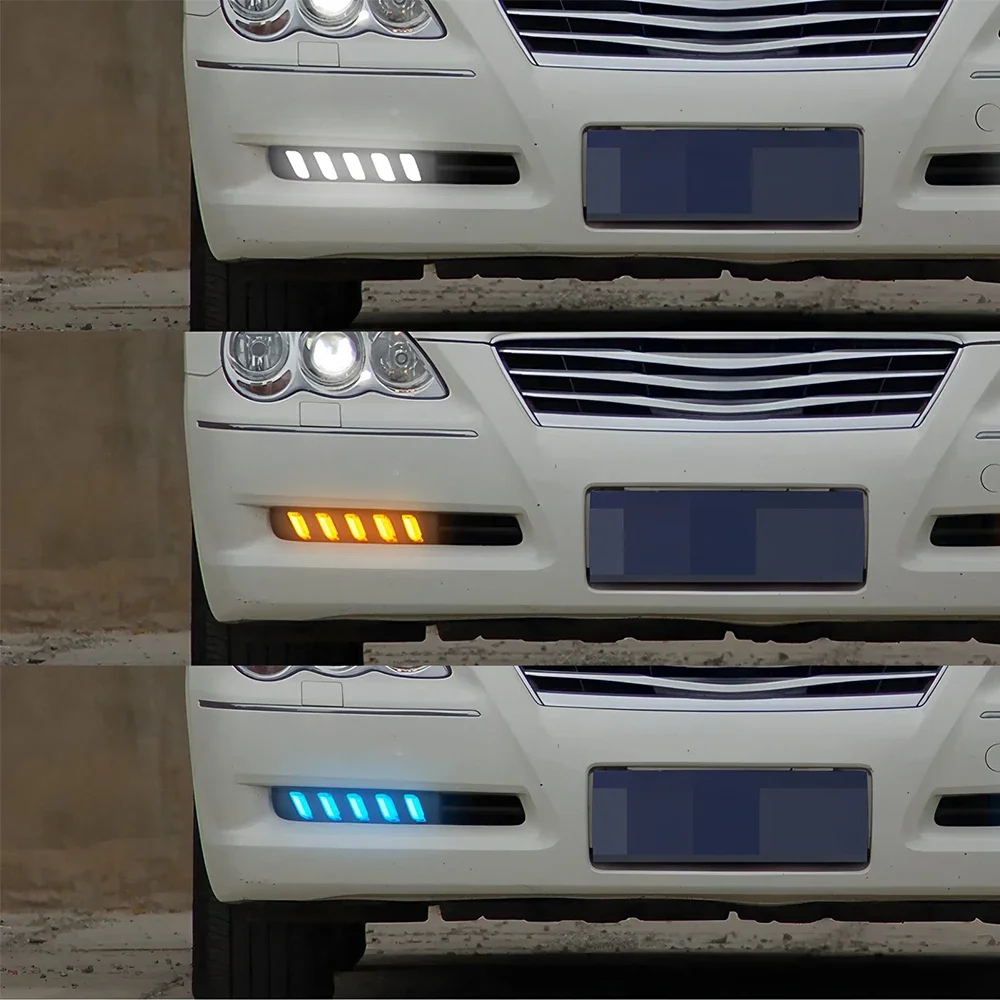 2Pcs /Set LED DRL Car Daytime Running Light Lamp For Toyota MARK X 2004 2005 2006 2007 2008 2009 Front Bumper Day Lights detail image 4