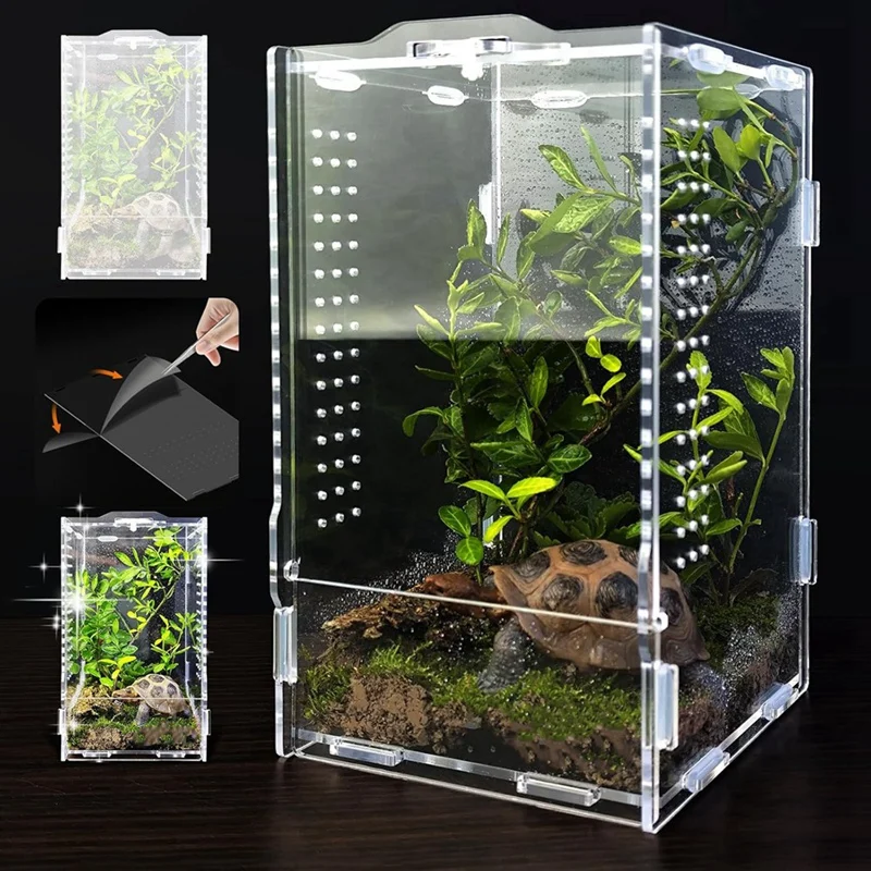 Jumping Spider Enclosure, Tarantula-Enclosure Large Acrylic Terrarium, Reptile Enclosure Jumping Spider Accessories