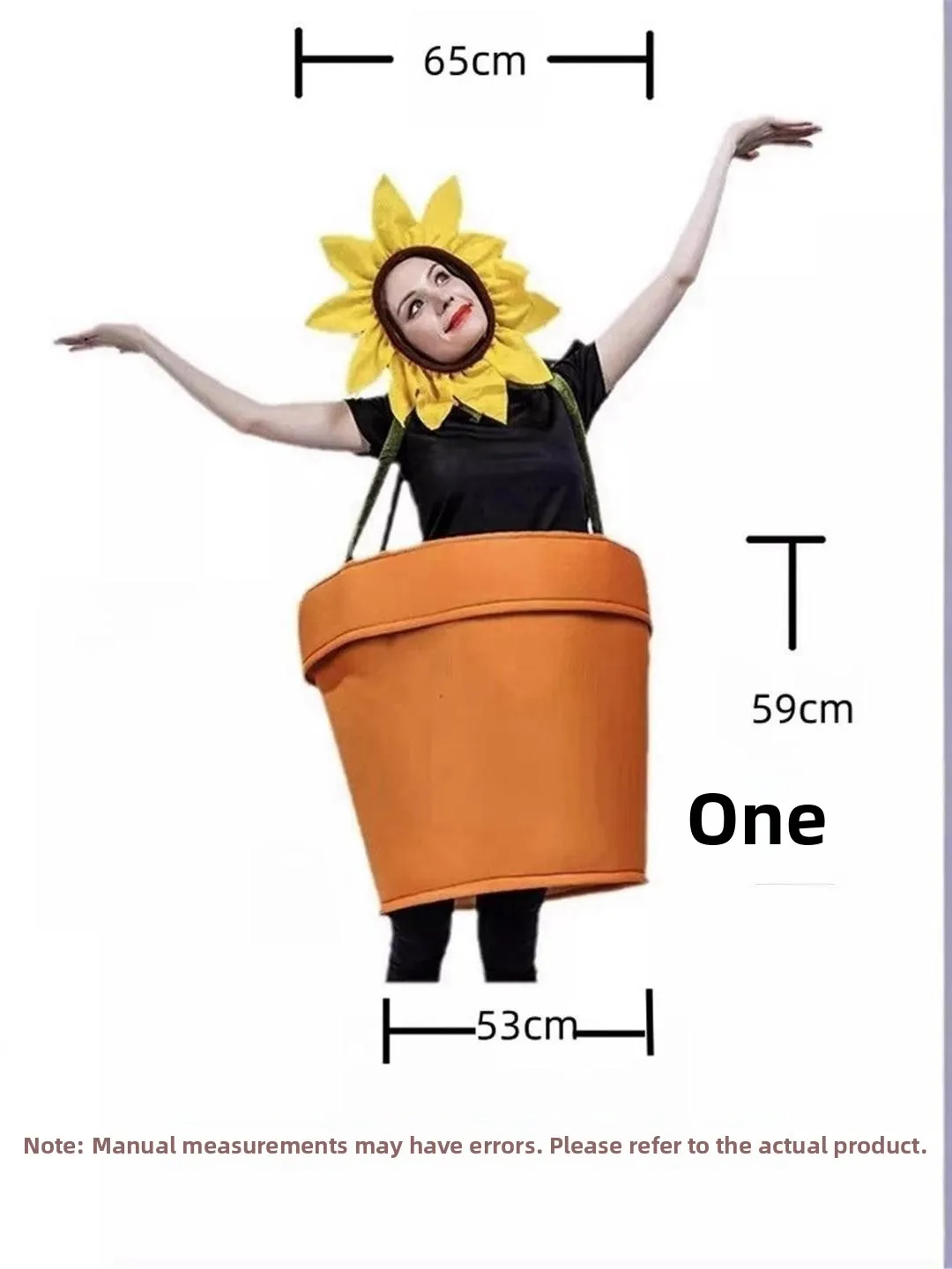 Adult Suower loween Costume Potent eup Par Women's Sle Men's Sle Fun Parent-Child Activi Floral Container