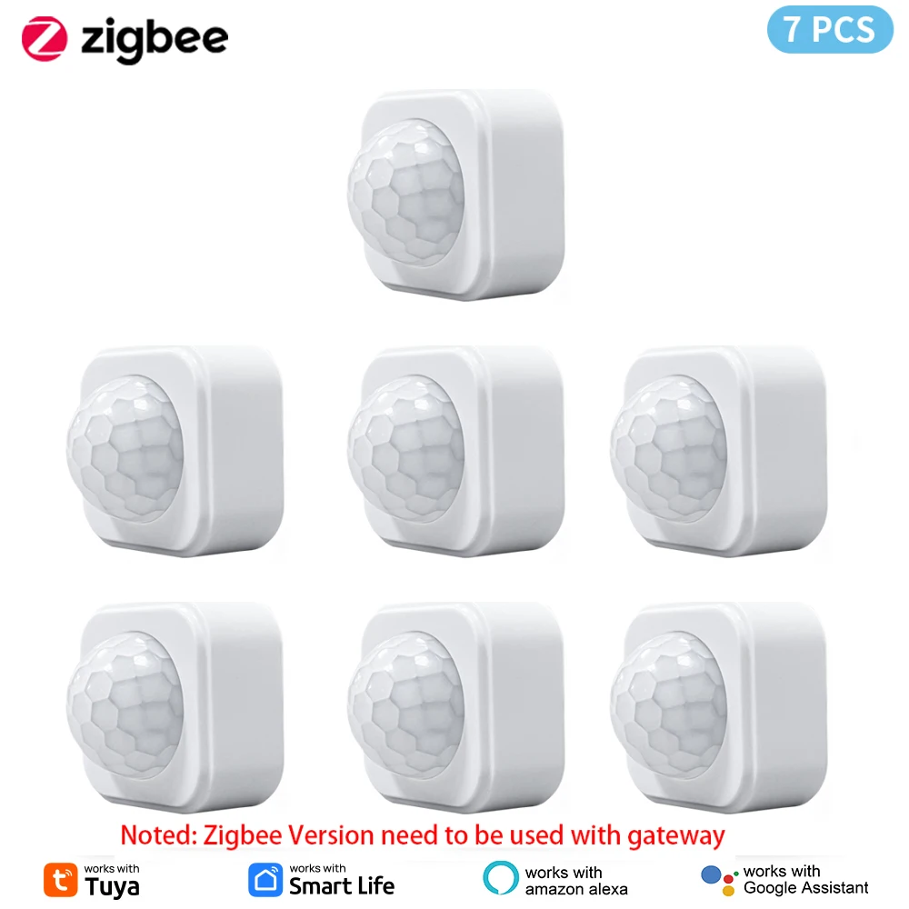 1- 10PCS Tuya Zigbee PIR Motion Sensor Detektor Sicherheit Smart Leben Tuya Zigbee Bewegung PIR Detektor braucht Zigbee Gateway/Hub