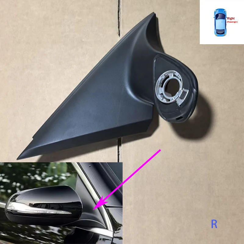 

Для Mercedes-Benz GLC X253 W253 2016 2017 2018 2019 2020 2021, треугольная накладка на переднее окно, зеркало, декоративная панель, базовый держатель