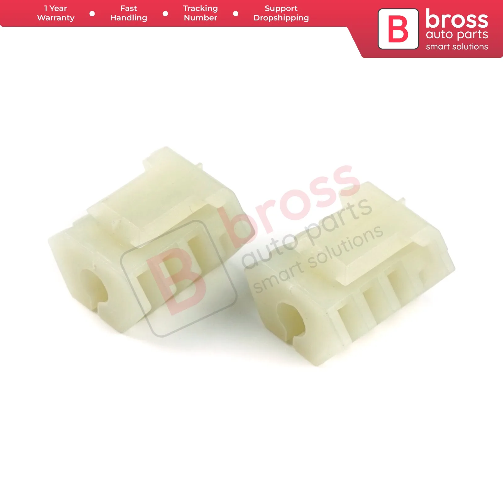 Bross BWR5176 2 Pieces Window Regulator 4523918 4523921 5182969 5182970 Cable End for Ford Transit Connect Chevrolet Cruze