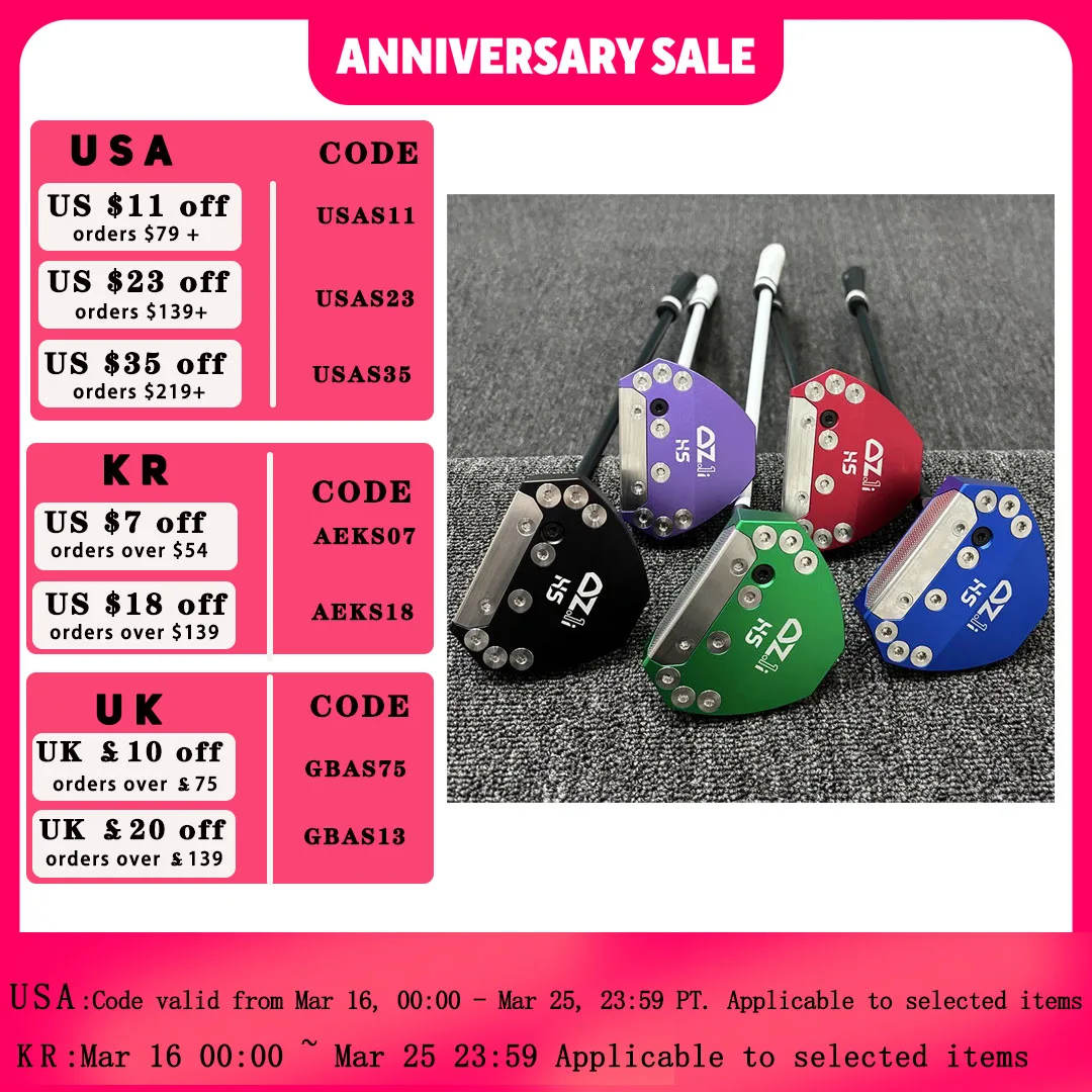 

HS Putter Heel-Shafted OZ1i HS Putter Lie Angle Balance Putter With black/White Steel Shaft 32 33 34 35 36 Inch Putter OZ1i HS