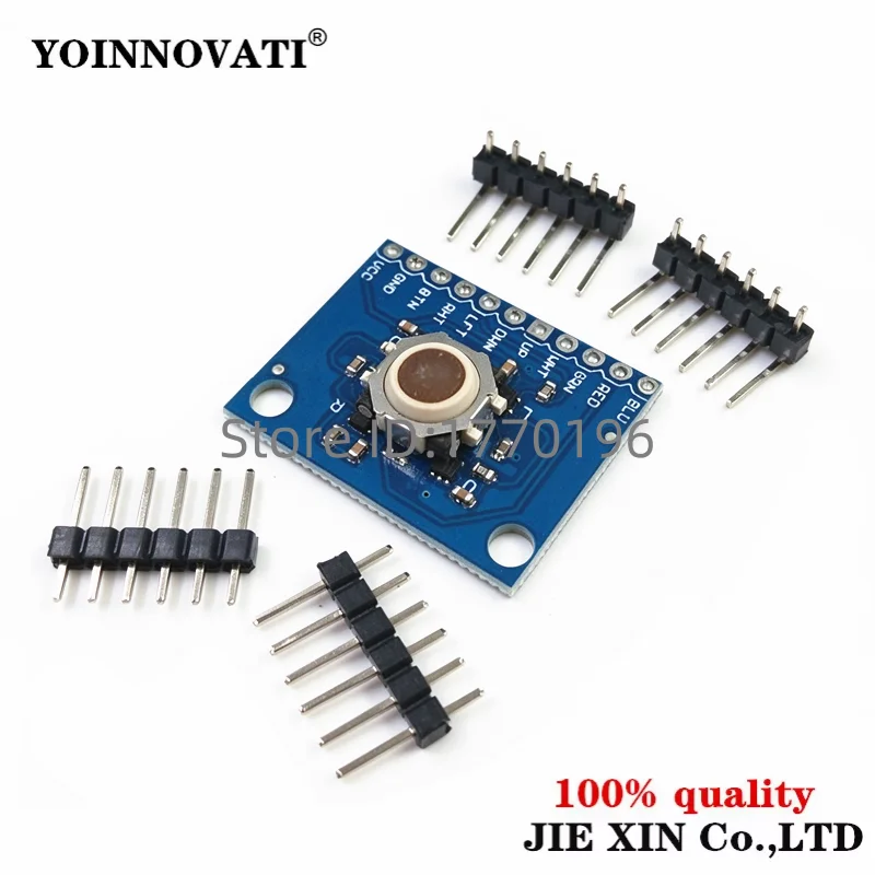 ICSH044A Hall Effect 360°Trackball Sensor 5-Key Navigation Module Compatible with BlackBerry Trackball Breakout Board Module