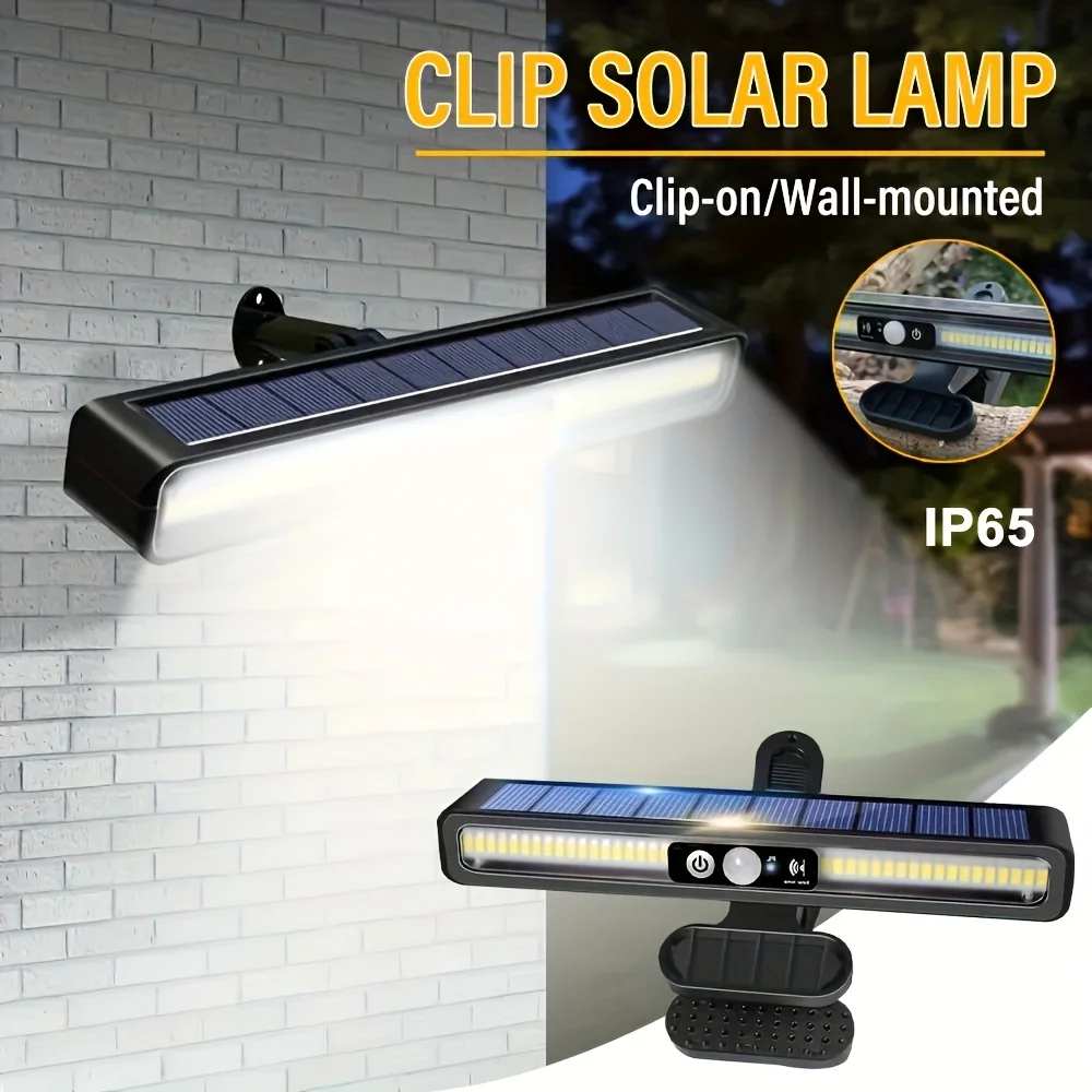 New Clip On Solar Motion Lights Outdoor Waterproof,Solar Fence Lights Outside with 36 LED Portable Solar Powered Security Light