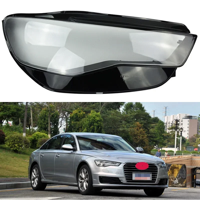 

For Audi A6L C7PA 2012-2018 Front Headlamp Cover Transparent Lampshade Lamp Replace original Headlight Shell Lens Plexiglass