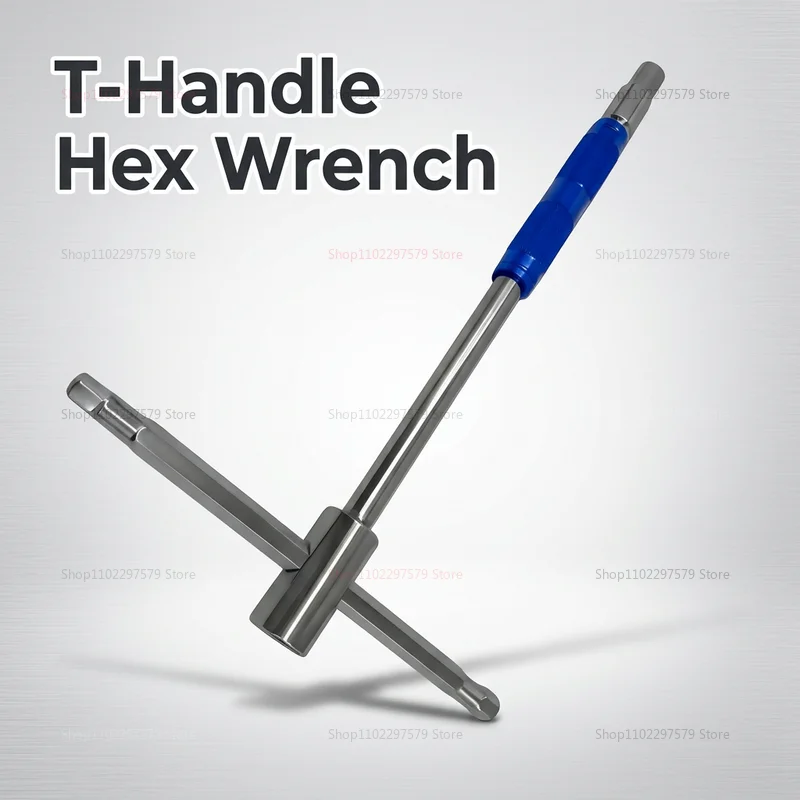 T Handle Extension Rod Hex Allen Wrench for Key Spanner Universal T-Type Socket Repair Sleeve Wrench Tool Automotive Garage Use