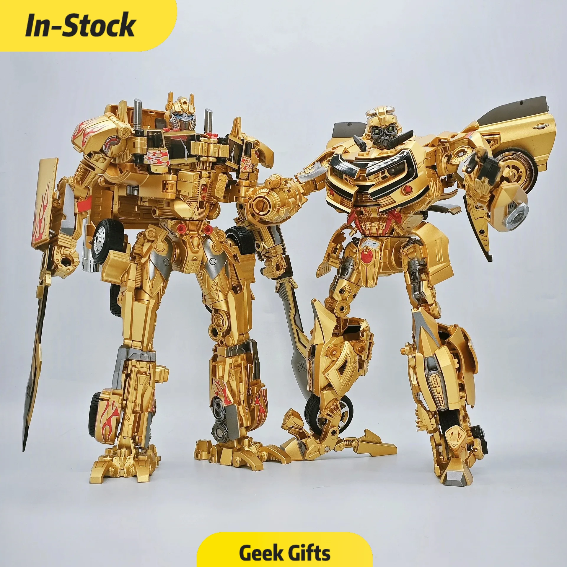 New Product Transforming Toy Gold Version Bee Car Robot Transformers Alloy Ver. OP Model Figure Action Doll Collection Gifts