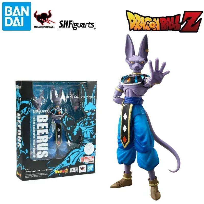 

In Stock Brand New Genuine Bandai SHF Dragon Ball Series Beerus Event Limited Color Version Anime Figure Model Gift Collection