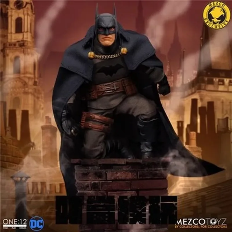 In Stock Mezco Batman Toys Dc Gotham By Gaslight Batman Anime Action Figure Statue Figurine Dolls Collection Gifts For Kids Toy