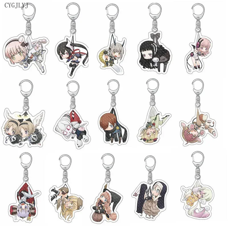 

20pcs Anime Magical Girl Raising Project Acrylic Keychain Himekawa Koyuki Hatoda Ako Amasato Mina Pendant Keyring Jewelry Gifts