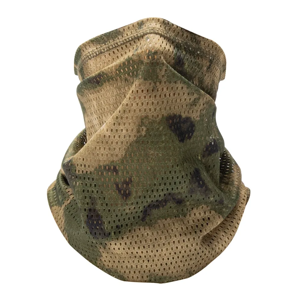 Multi-Functional Large Mesh Holes Face Towel Breathable Neck Gaiter UV Protection Lightweight Sunshade Collar Outdoor Sports