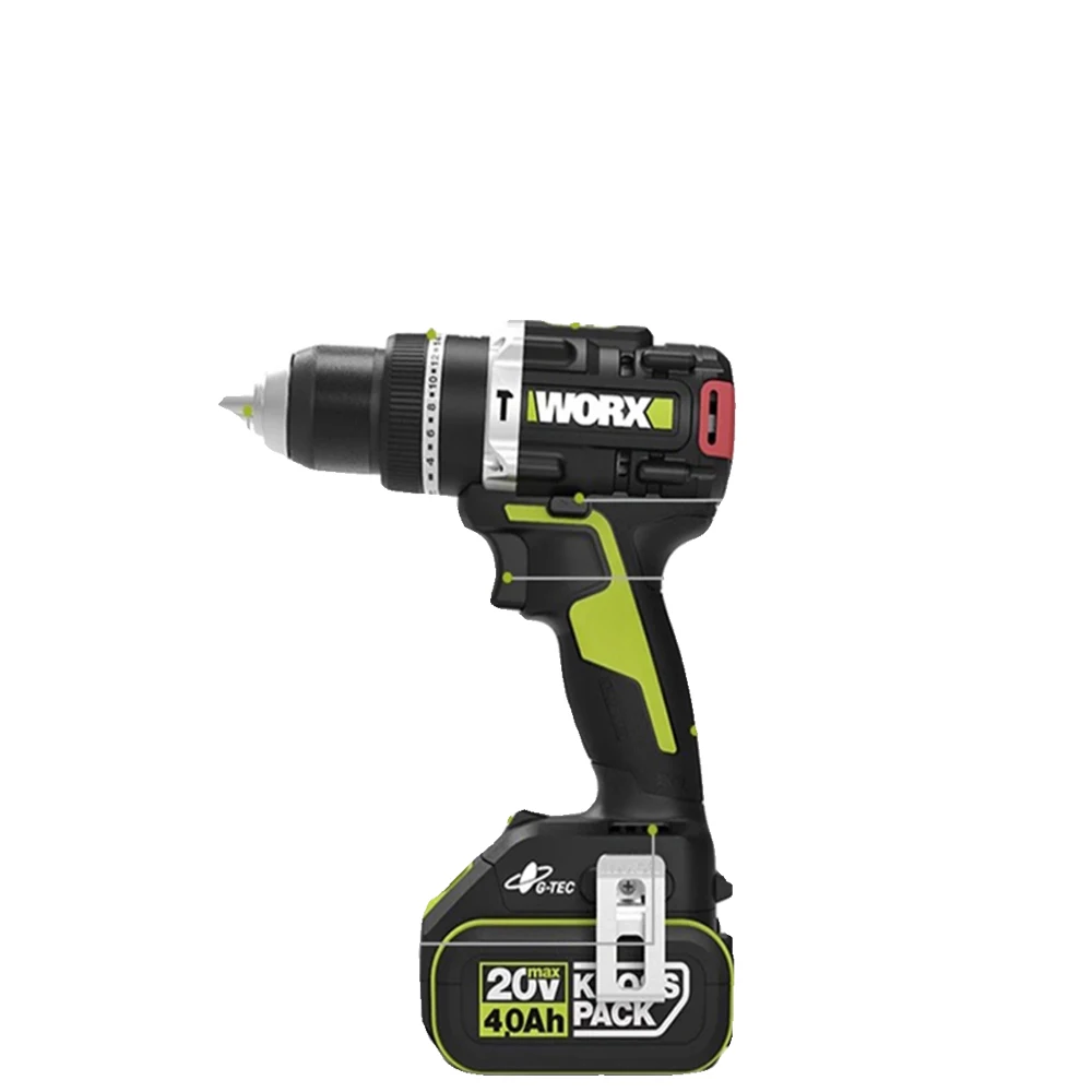 Worx WU373 Аккумуляторная ударная дрель Бесщеточная сверхмощная 20 В 95 Нм 2000 об/мин 34000 об/мин Активная защита от перекручивания Поделиться зеленый аккумулятор Worx WU373 Аккумуляторная ударная дрель Бесщеточная сверхмощная 20 В 95 Нм 2000 об/мин 34000 об/мин Активная защита от перекручивания Поделиться зеленый аккумулятор