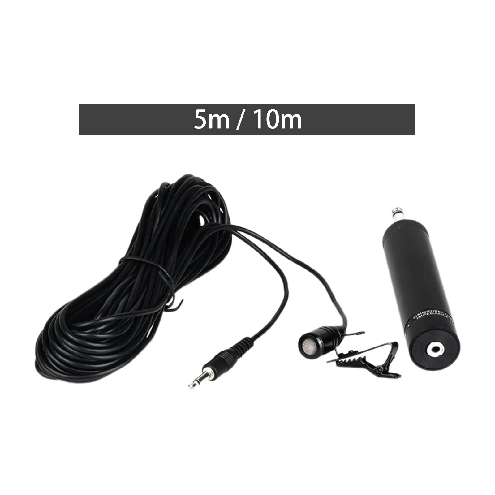 Condenser Microphone Stable Mini Omnidirectional Microphone Noise Reduction Portable for Trumpet Guitars Clarinet Cello Concerts