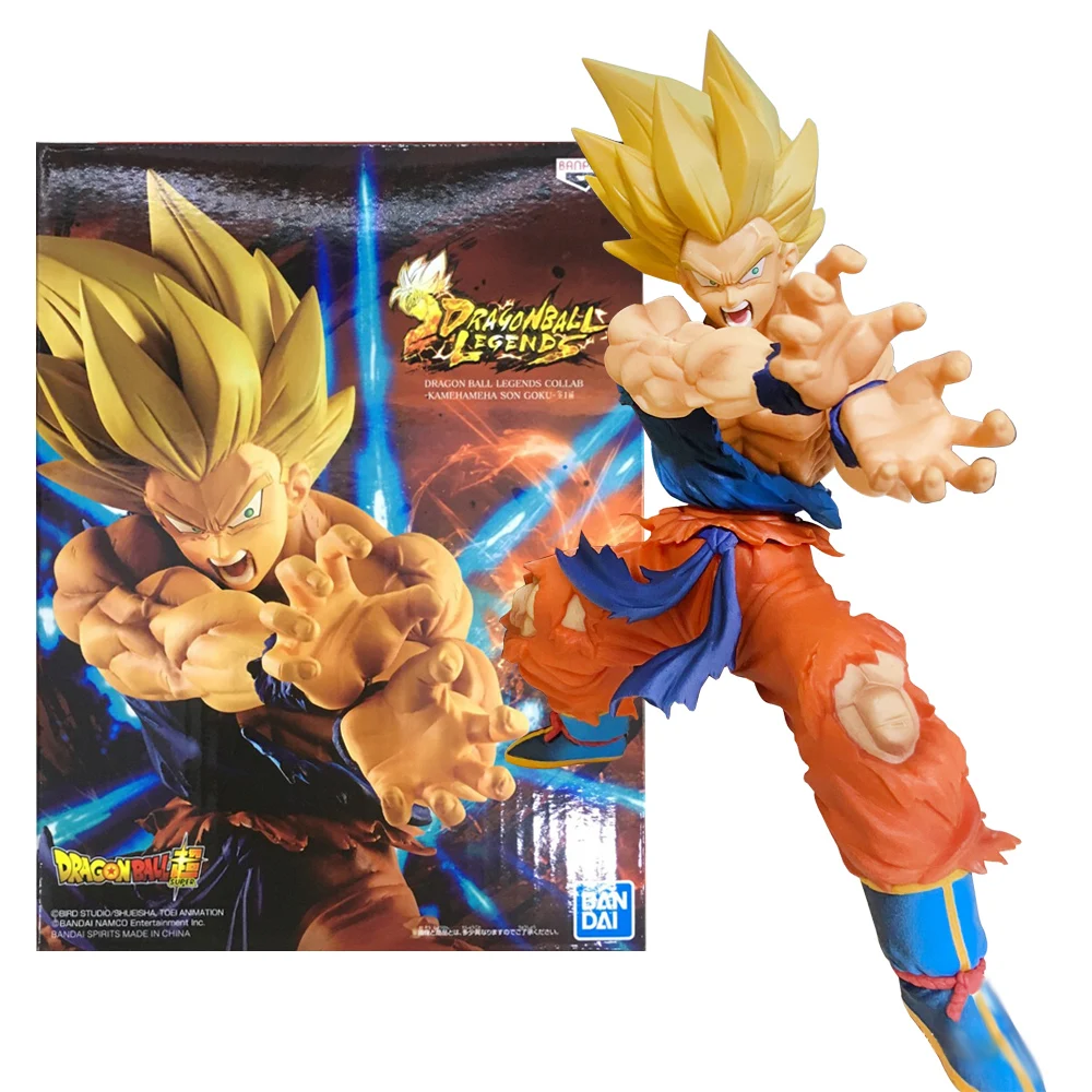 Anime Dragon Ball Battle Damage Shock Wave Son Goku Figuur Super Saiyan Kame Hame Ha 20e Model Speelgoed Gift Action Figure