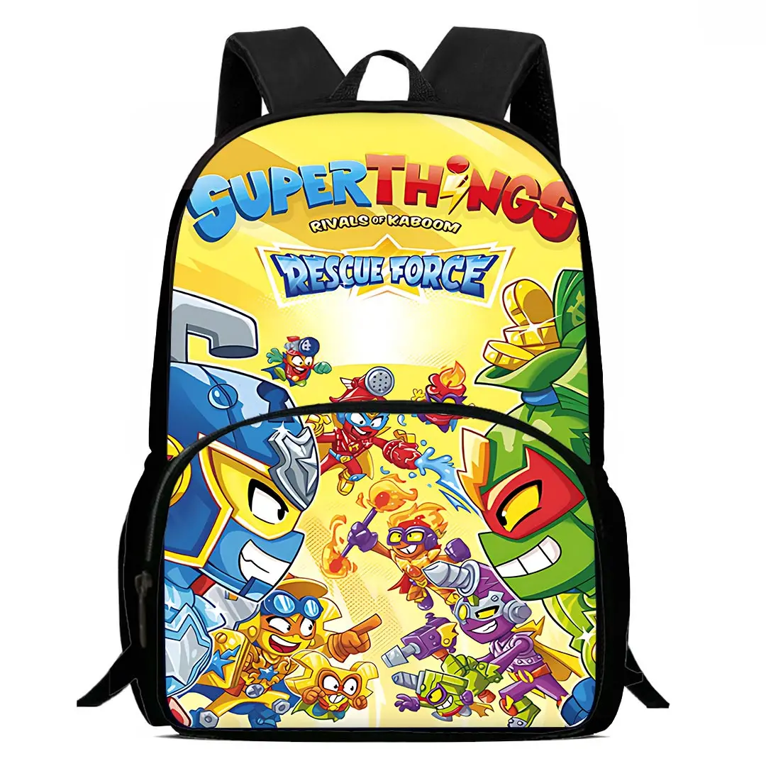 Mochila Super Zings para crianças, mochilas escolares para meninos e meninas, mochila durável para estudantes, grande capacidade, presente de aniversário, acampamento, supercoisas, criança