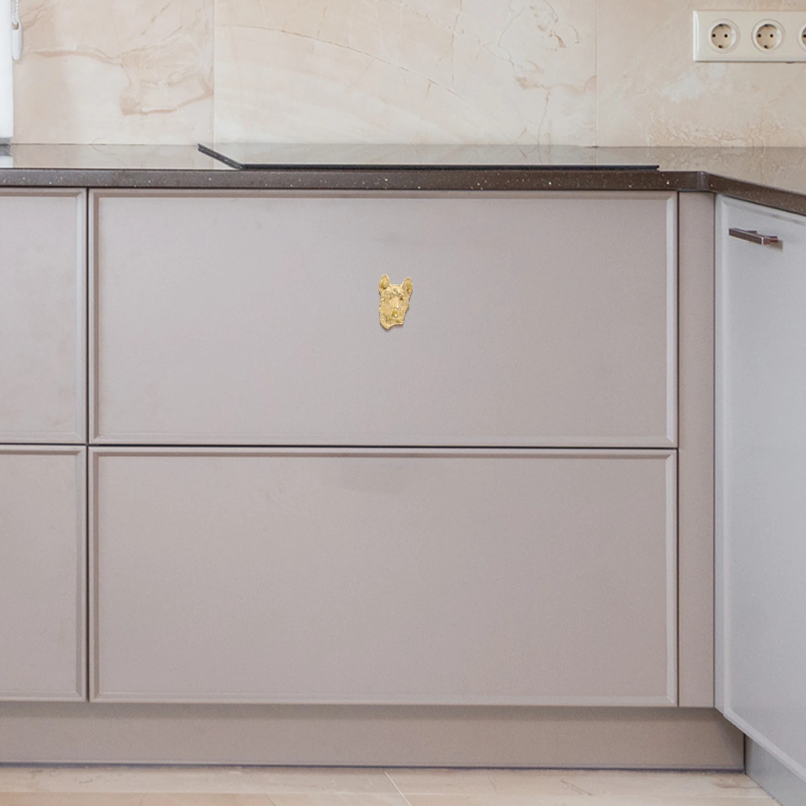 

Dog Cabinet Handles Brass Animal Decorative Drawer Pulls Knobs Furniture Cupboard Bathroom Dresser Wardrobe