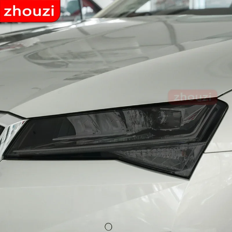 2 قطعة لسكودا سوبيرب 3 3 فولت B8 2015-On سيارة العلوي تينت الأسود طبقة رقيقة واقية حماية شفافة ملصق من البولي يوريثان الملحقات #5