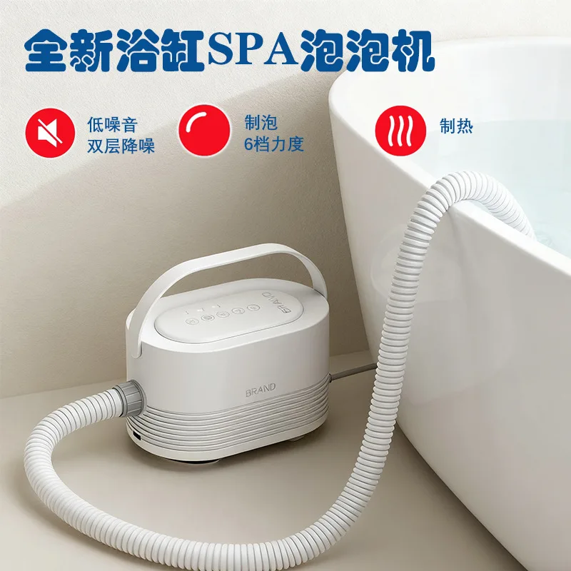 New US Plug Spa Bath Bubble Mat Wireless Remote Heating Massage Bathtub Air Bubble Machine Home Hydrotherapy
