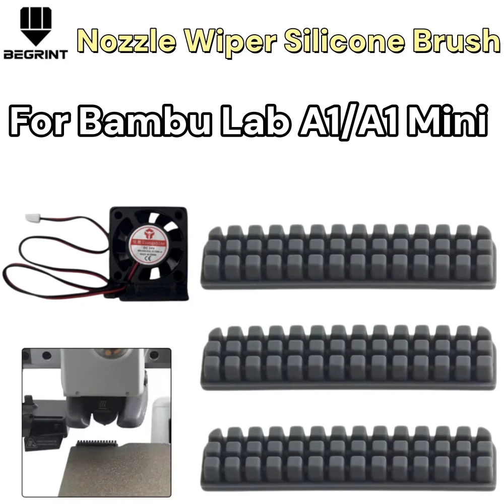 

Комплект из 3 износостойких силиконовых очистителей для сопел Bambu Lab A1/A1 Mini, не оставляющих следов, для 3D-принтеров, запасные части