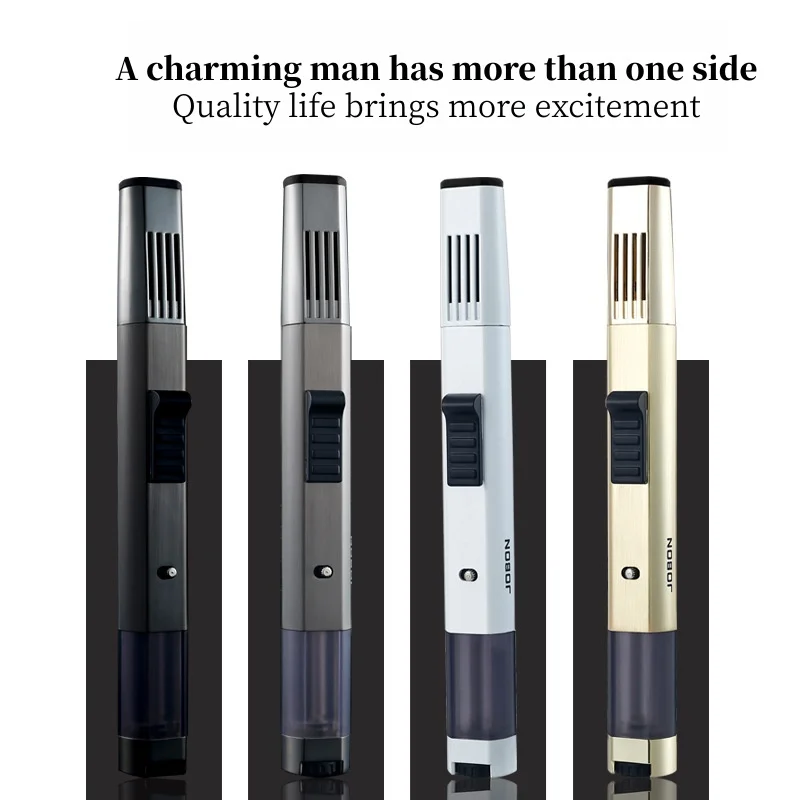 

JOBON New Windproof Direct Charge Lighter, 360 ° Inverted Use, Moxibustion Cigar Special Spray Gun, Portable Outdoor Lighter