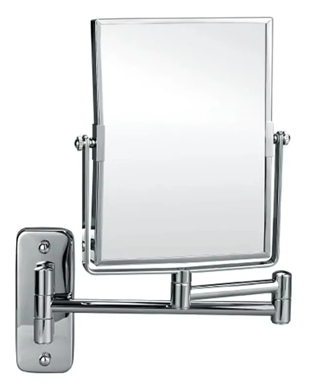 Modern LED wall-mounted vanity mirror with touch-sensitive switch, personalized 3x/5x magnification