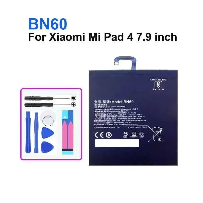 Bateria da tabuleta de 5810Mah para Xiaomi Pad 4 Mipad Mipad4 7,9 polegadas BN60 leve