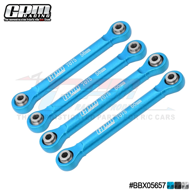 GPM Alloy 7075 Rear Swing Arm Pull Rod For TAMIYA 1/10 BBX BB-01 58719