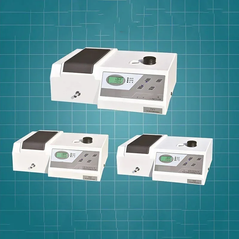 1pc Self-Aligning Optical Path Design Digital Display Spectrophotometer 721 Visible Spectrophotometer 220V/12W Photometer
