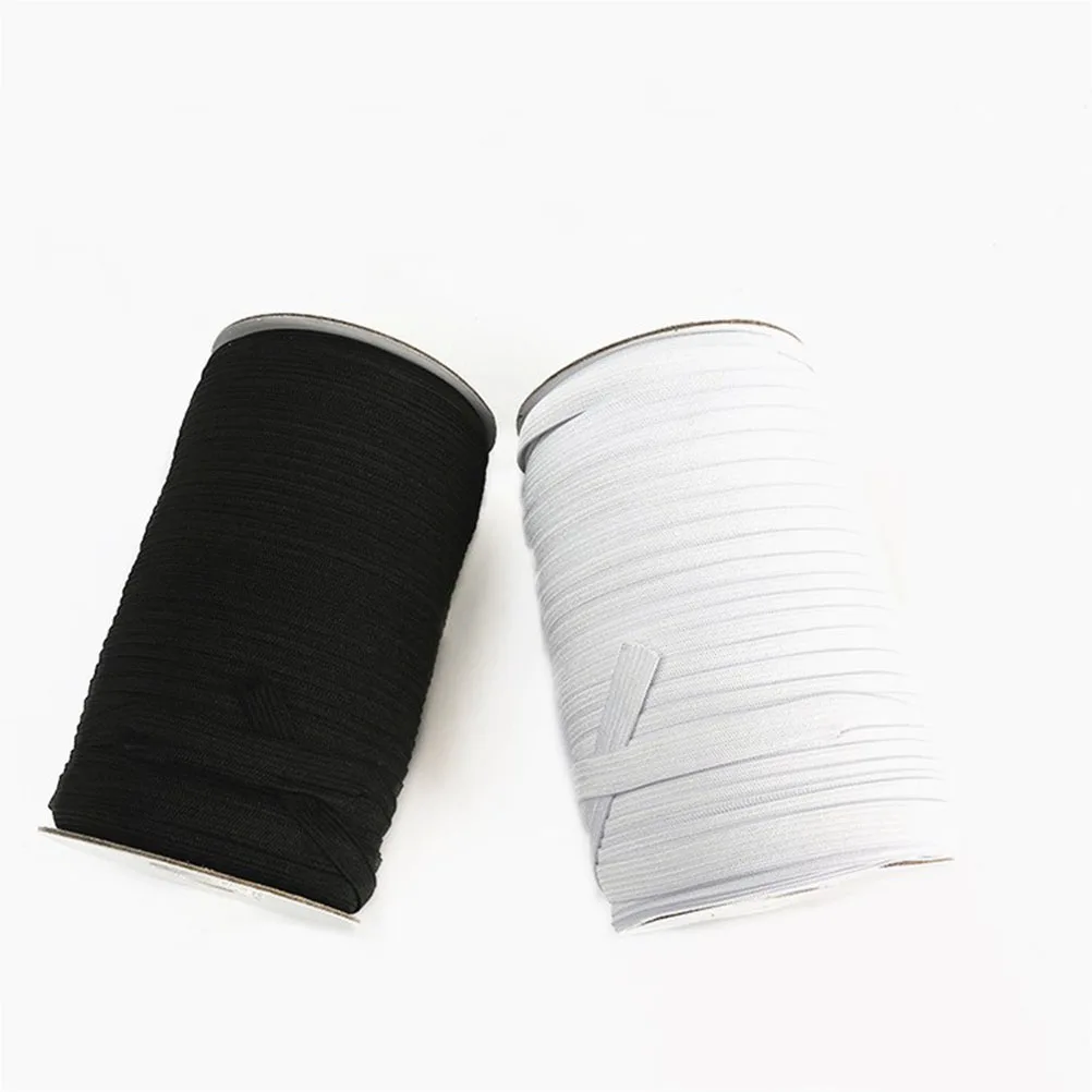 

Diy Stretch Knitting Sewing Elastic Spool Cord Durable Soft Strong High Elasticity Adjustable Length Black Suitable For