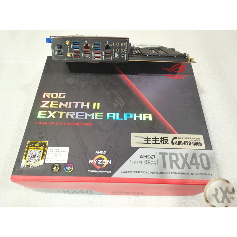 Para ASUS ROG ZENITH II EXTREME ALPHA Z2EA E-ATX RGB DDR4 Suporte X3960 X3990 Placa-mãe de desktop