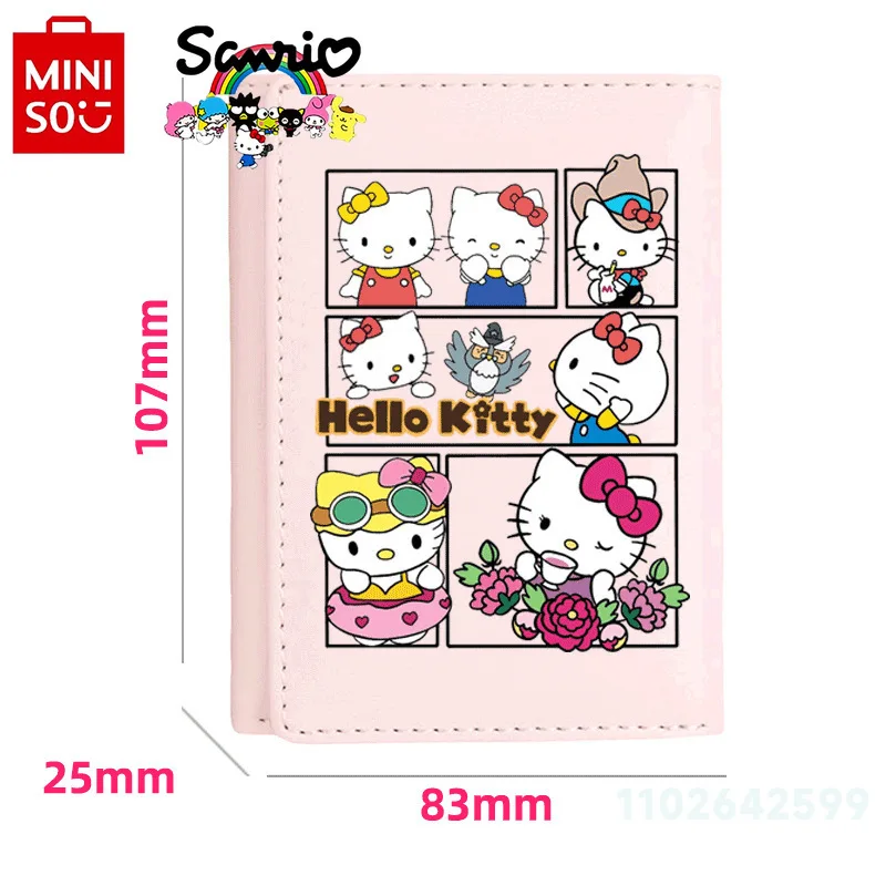 Hello Kitty New Women's Wallet Fashion High Quality Women's Long Zero Wallet Cartoon Large Capacity Multi Functional Card Bag