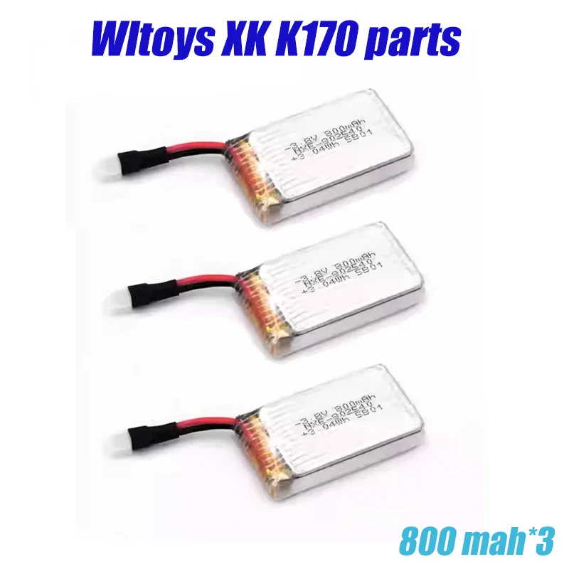 Bateria lipo de lítio 3.8v 800 mah para wltoys k170 UH-60L 2.4g 4ch 6 eixos acessórios originais bateria lipo